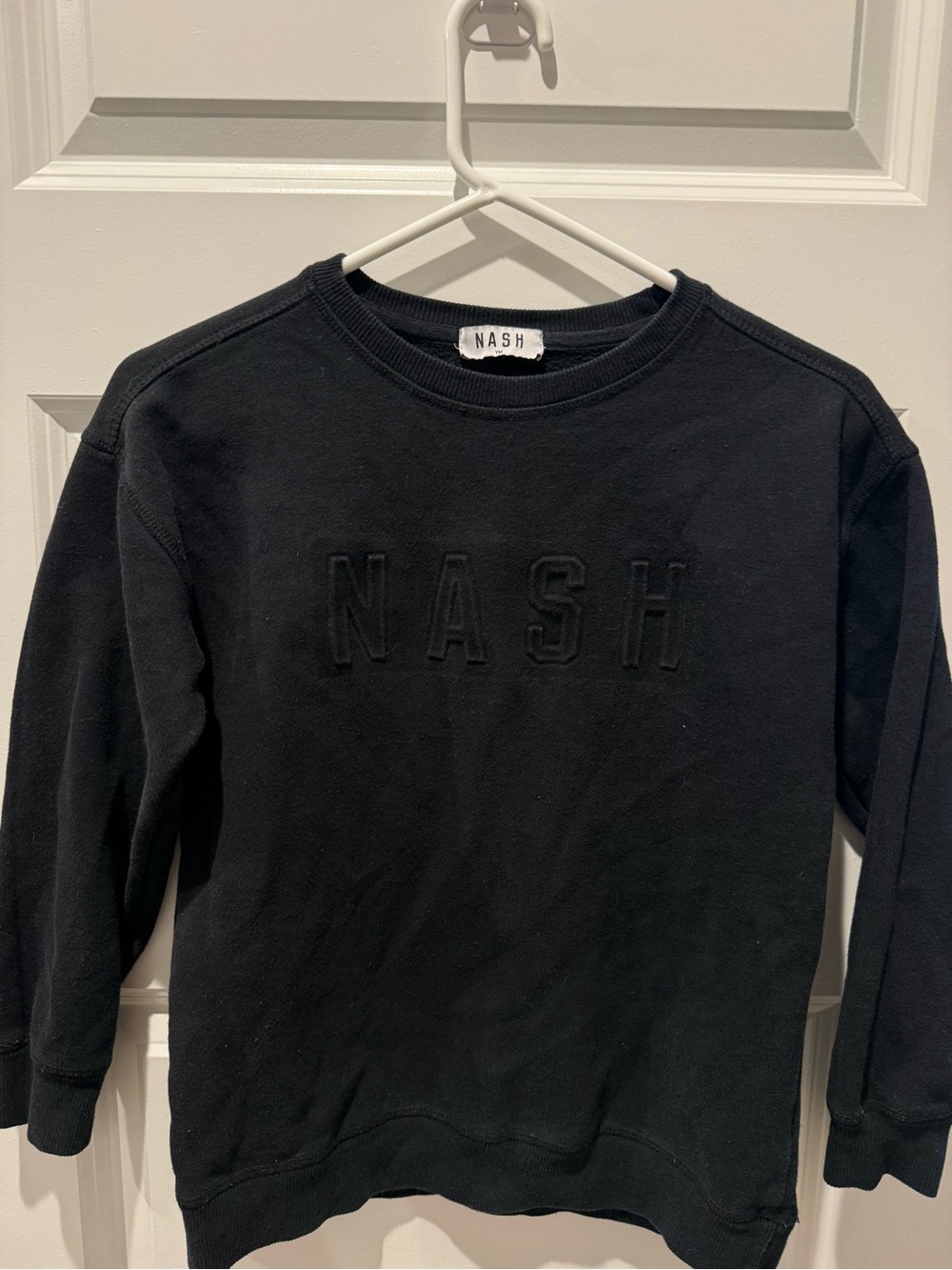 Kids Black Nash Crewneck Sweatshirt - Classic Everyday Pullover